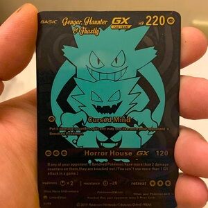 Gengar, Haunter &Ghastly custom made card